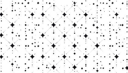 Fototapeta premium Repeating patterns of small, simple shapes like dots, crosses, or lines, spaced out across a solid background