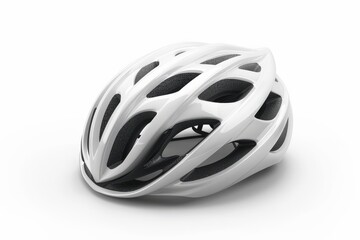 Obraz premium Bike Helmet. Isolated Protective Headgear for Sport Safety in White