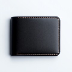 Slim wallet mockup with highresolution details, focus on modern design and clear branding
