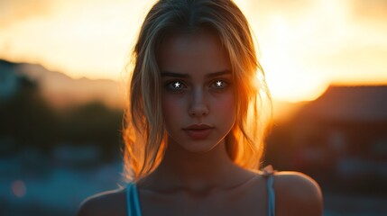 Mystical Sunset Portrait.