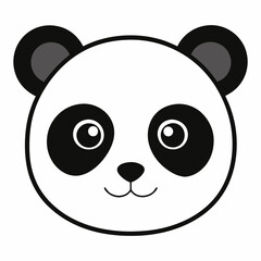 Fototapeta premium Cute panda face