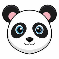 Fototapeta premium Cute panda face