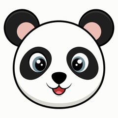 Fototapeta premium Cute panda face