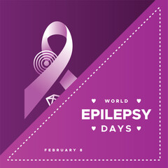 Fototapeta premium World Epilepsy Day Design Background