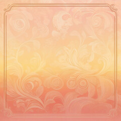 vintage background with ornament yellow