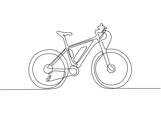 black line art electric bicycle clip art preview