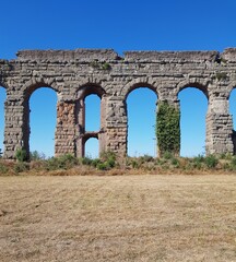 Roman aqueduct in Segovia, Castilla y Leon, Spain