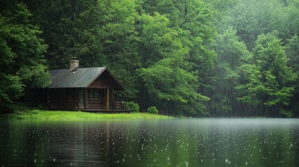 Obraz premium house in the forest
