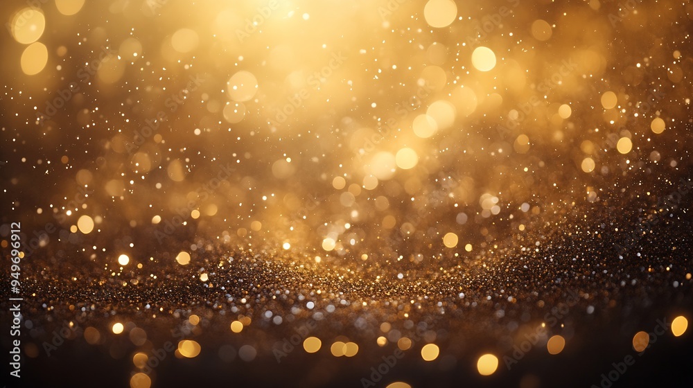 Poster Elegant beige bokeh abstract background Delicate blurred wallpaper texture Template with defocused bokeh lights and copy space for business website design Banner social media advertisi : Generative AI