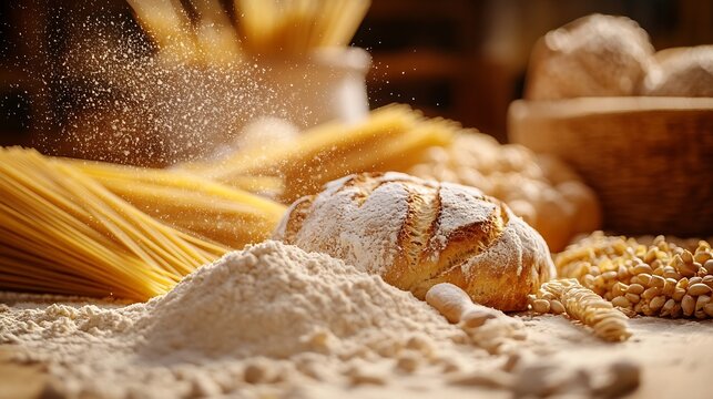 gluten free food flour  bread  pasta : Generative AI