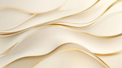 Abstract Waves of Paper, Delicate and Flowing