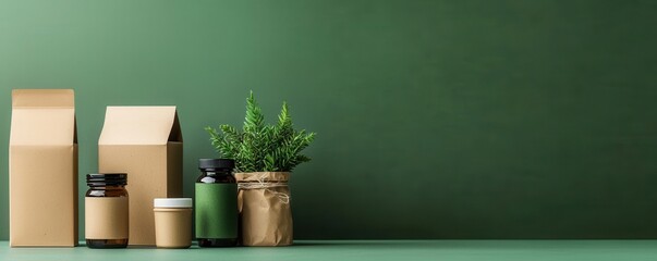 Sustainable packaging with customizable color options and eco-conscious branding