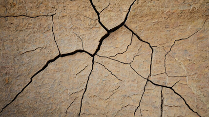 Obraz premium cracked ground texture,cracked paint on the wall