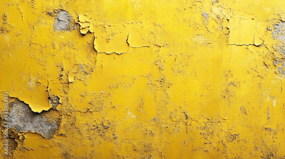 Poster Abstract yellow background with texture Grunge textures and backgrounds Perfect background with space Vintage Retro Aged Dirt Grain : Generative AI