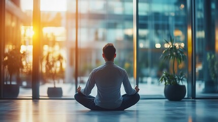 Employee wellbeing concept Focused on the physical mental and emotional health of employees in the workplaceImplementing workplace wellness programs create a positive and supportive wo : Generative AI