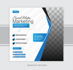 Creative marketing social media post template