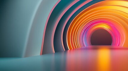 a futuristic building with a series of interconnected