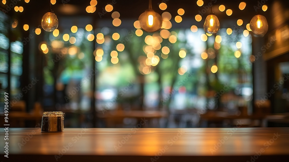 Poster blur thai style interior restaurantbackground blurred couter coffee bar resturant cafe cafe blurred 