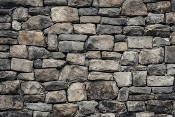 Obraz premium Processed collage of old medieval stone wall texture in daylight. Background for banner