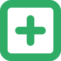 Obraz premium Plus Frame icon logo design