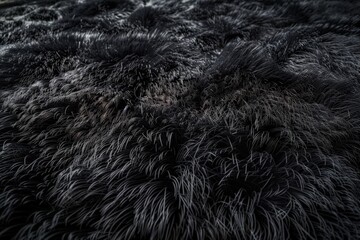 Black Carpet Texture with Short Fiber. Graphic Design Illustration in Plaid Style