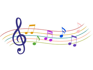 Music notes transparent background