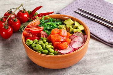 Hawaian cuisine - Poke with salmon