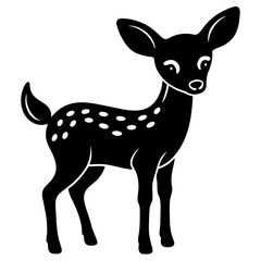 silhouette of a deer with USA flag.