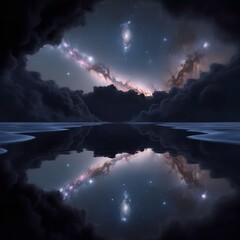 The Cosmic Mirror Reflecting the Universe in a Celestial Pool