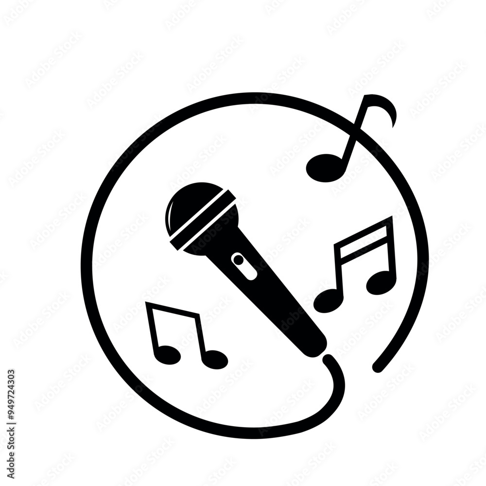 Sticker karaoke icon