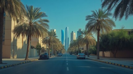 Obraz premium Exploring the Historic and Modern Contrasts of Riyadh A Journey Through Saudi Arabias Capital : Generative AI
