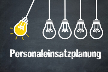 Fototapeta premium Personaleinsatzplanung 