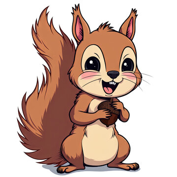 recommend clip art: squirrel with acorn