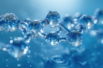 Abstract Water Molecule