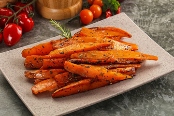 Baked batat with with spices