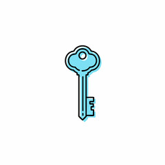 Key color vector, illustration
