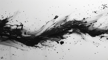 Abstract Art, Splatter Painting, Monochromatic Texture