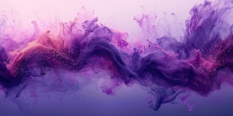 Colorful Purple Paint Splatter Artwork