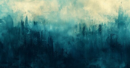 Naklejka premium Abstract Landscape Painting with Textured Background