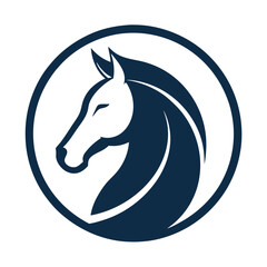  Horse head logo vector illustration.