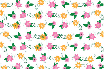 floral pattern, flat background design, flower design