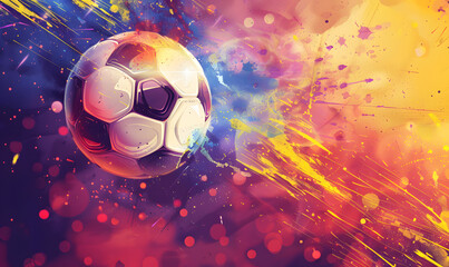 Naklejka premium football-themed graphic and photo for advertising