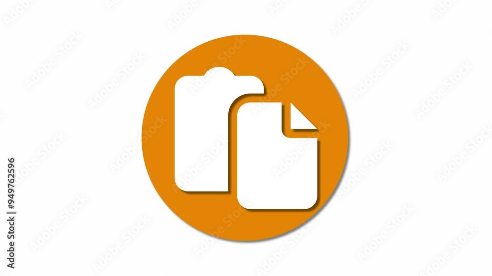 Poster Dynamic copy icon animations ideal for enhancing digital design and interactive clipboard management interface .