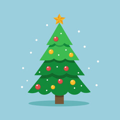 Christmas tree illustration