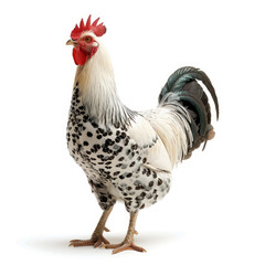 Fototapeta premium a chicken that is standing isolated white background 