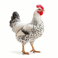 Fototapeta premium a chicken that is standing isolated white background 