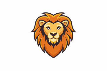 Obraz premium Minimal Abstract Lion Logo - Simple and Elegant Design