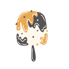 Icons images line pictures ice cream illustration stamp stickers 