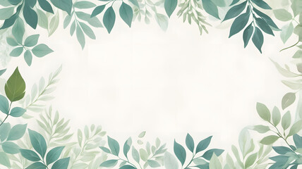 soft little leaves design background