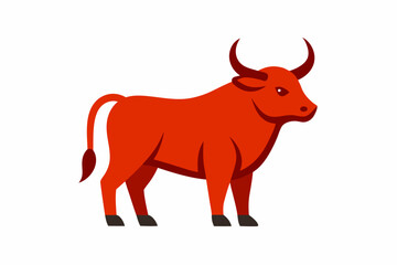 Obraz premium A Bull vector illustration